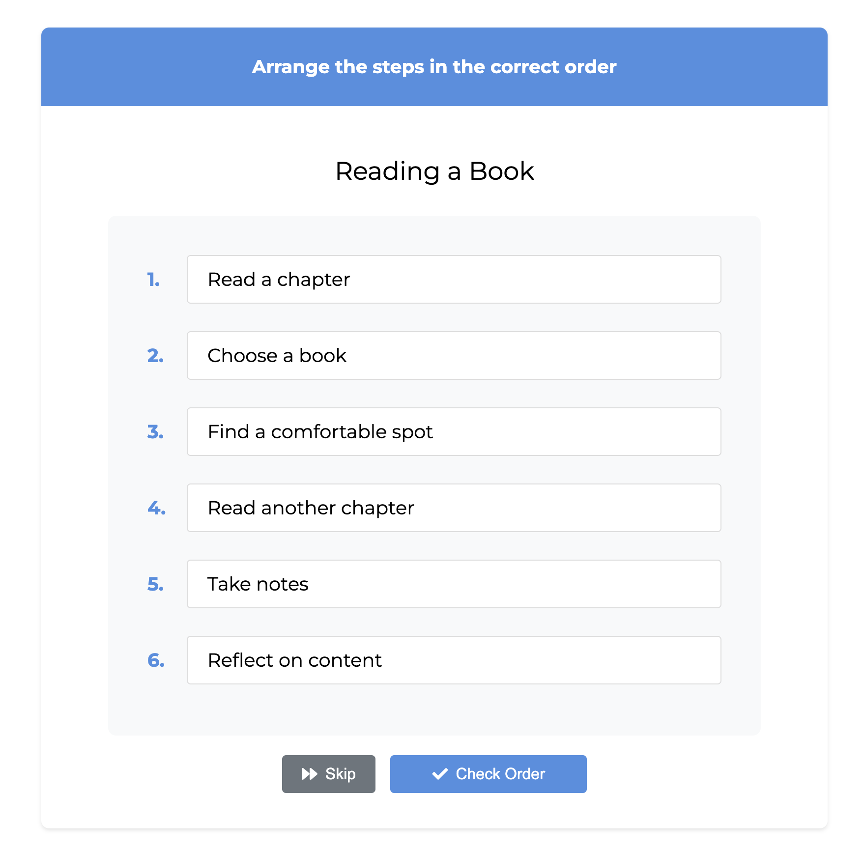 Step by Step App Preview
